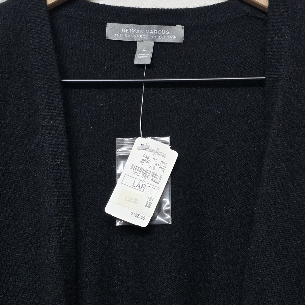 Neiman Marcus Cashmere Collection Womens Black Op… - image 10